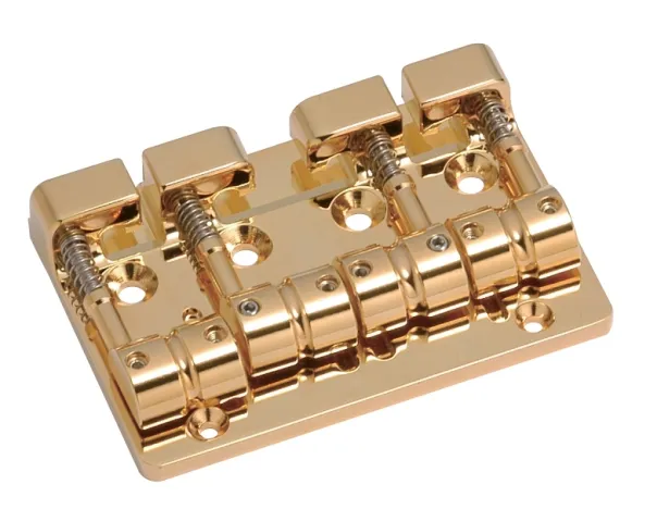 Gotoh 510SJ-4 – Kobylka pre 4-strunovú basgitaru, Zlatá Gotoh 510SJ-4 – Kobylka pre 4-strunovú basgitaru, Zlatá