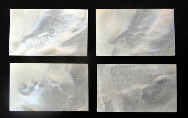 Biely perleťový blok – Polotovar 50 x 30 x 1,5 mm