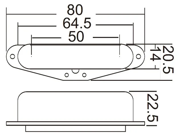 Artec O 15 telecaster neck gitarový snímač - zlatá Artec O 15 telecaster neck gitarový snímač - zlatá