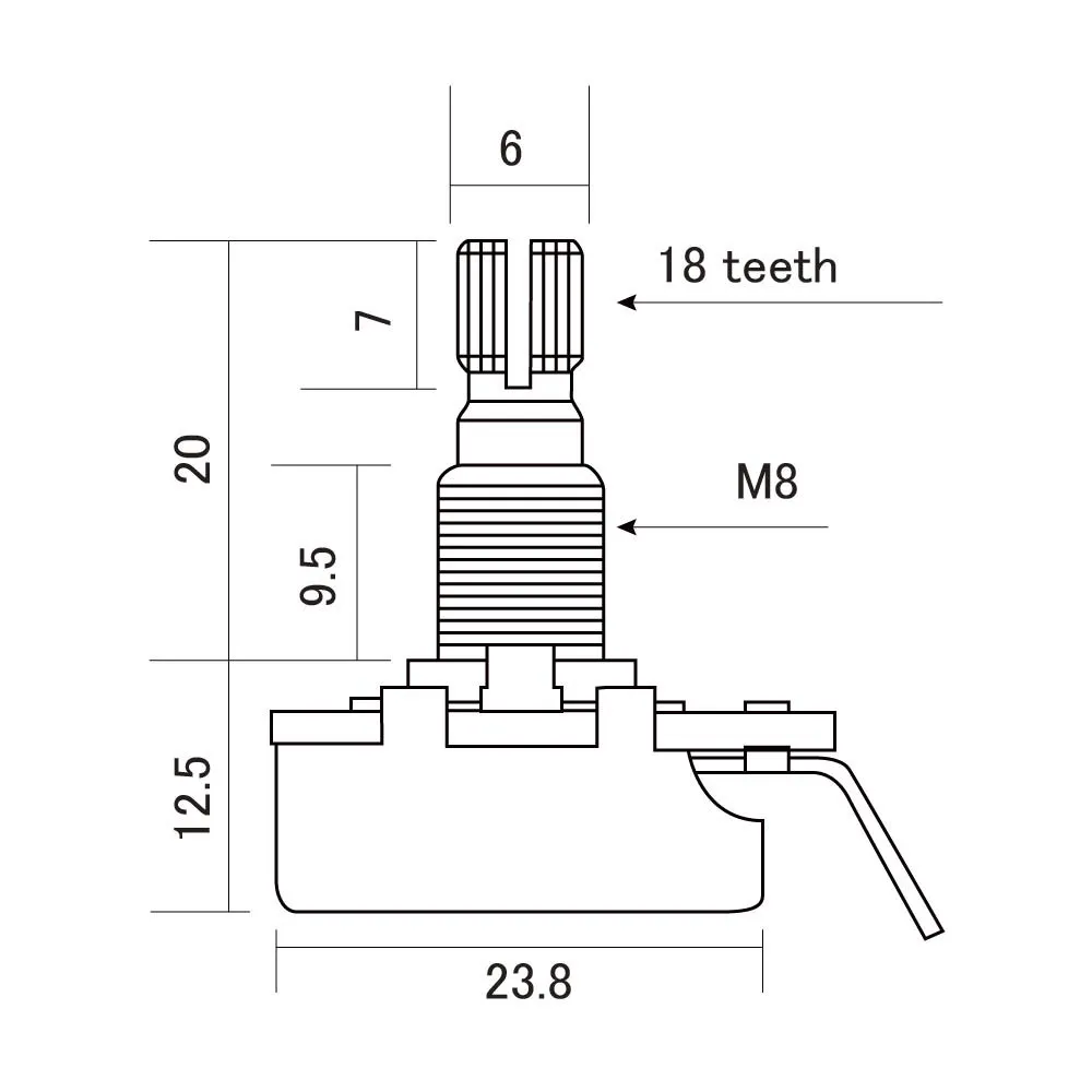 CTS Potenciometer A(log)250K