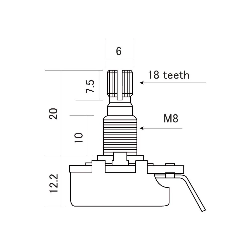 Gotoh Potenciometer B(lin)250K