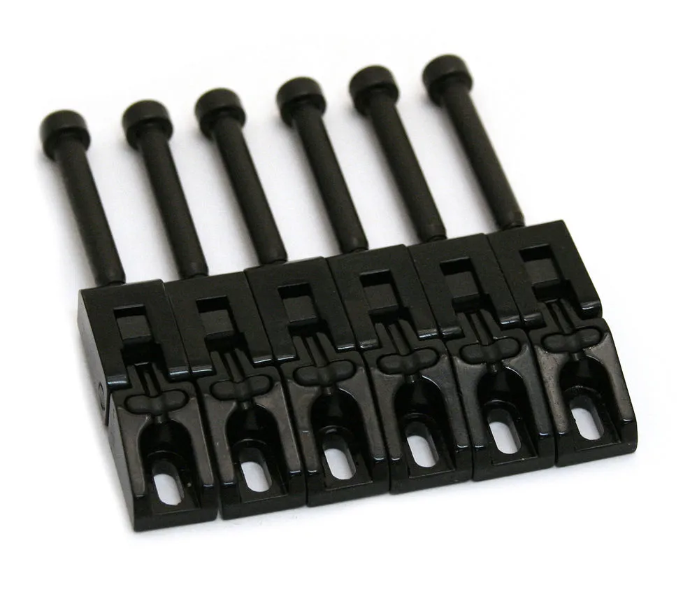 GraphTech String Saver FloydRose Style Saddles set 6 string PG-0080 Black