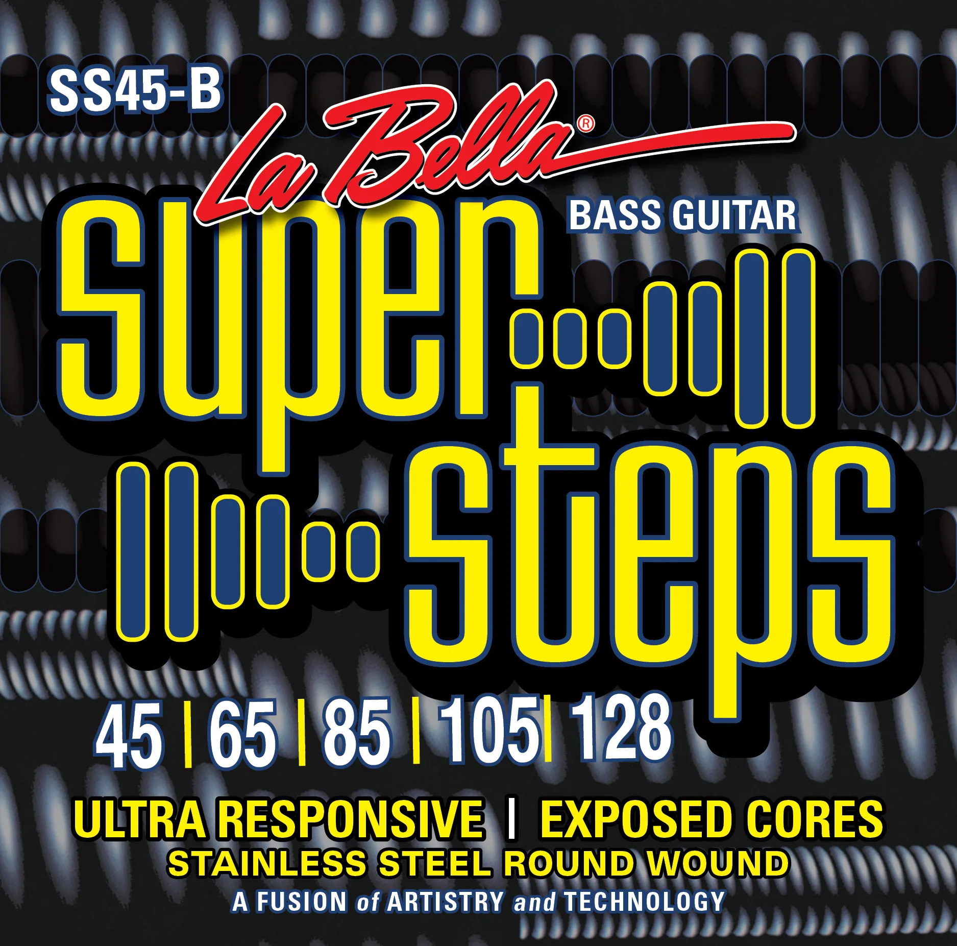 LaBella SS45B Super Steps Struny pre 5 strunovú Basgitaru .045-128