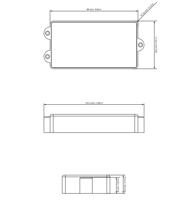 Delano MC4 AL MM Snímač pre 4-strunovú Basgitaru Čierna