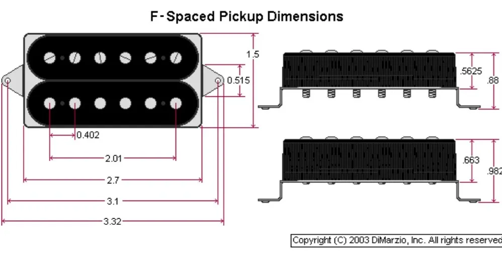 DiMarzio DP100 Super Distortion (F-Spaced) – Čierny DiMarzio DP100 Super Distortion (F-Spaced) – Čierny