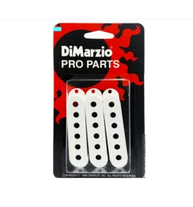 DiMarzio DM2001 Kryty Snímačov Single-Coil Pre 6-Strunovú Gitaru – Biele, Sada 3 Ks