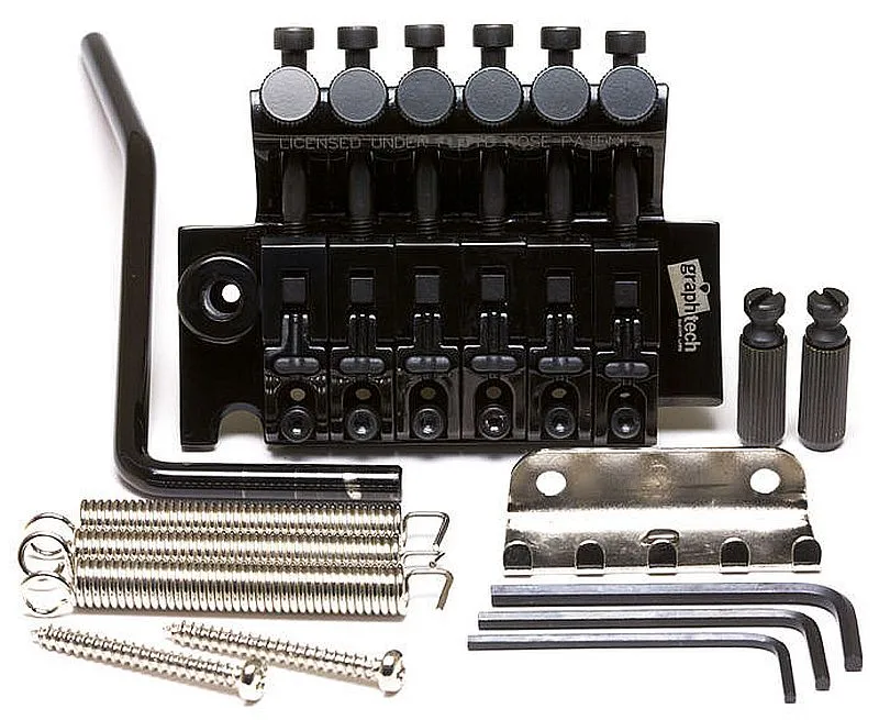 GraphTech Ghost LB63 – 6-strunový piezo tremolo systém (Floyd Rose Style), Čierny GraphTech Ghost LB63 – 6-strunový piezo tremolo systém (Floyd Rose Style), Čierny