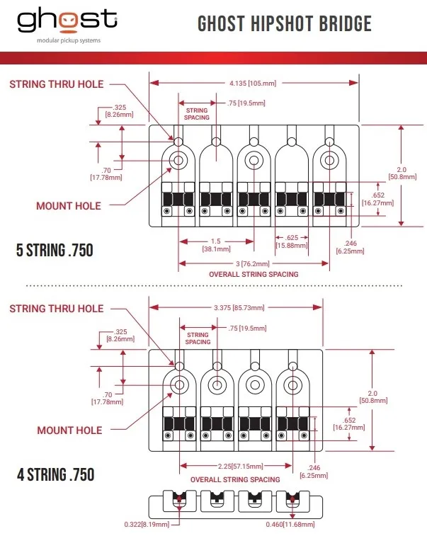GraphTech – Piezo Kobylka Ghost pre 5-strunovú Basgitaru, Chróm (PN-8370-CR) GraphTech – Piezo Kobylka Ghost pre 5-strunovú Basgitaru, Chróm (PN-8370-CR)