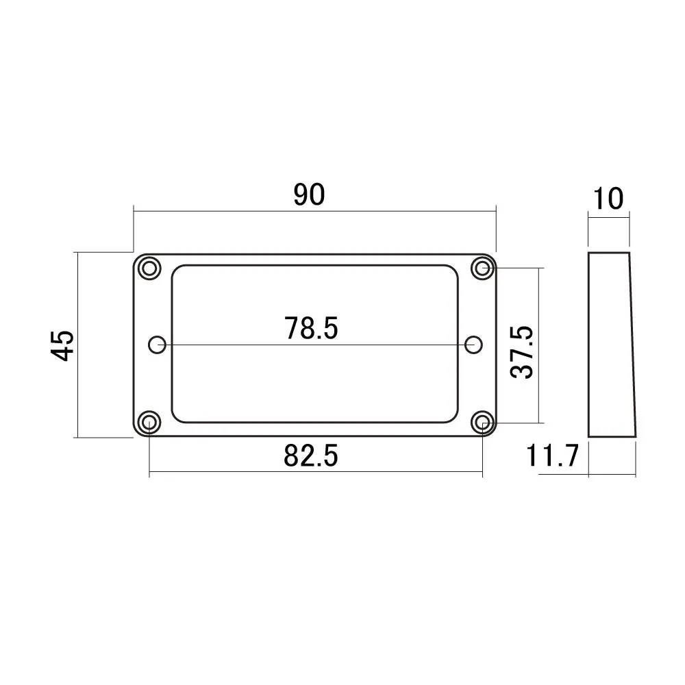 Hocso MR-1RI Rámik pre Snímač Humbucker Bridge Krémová Hocso MR-1RI Rámik pre Snímač Humbucker Bridge Krémová