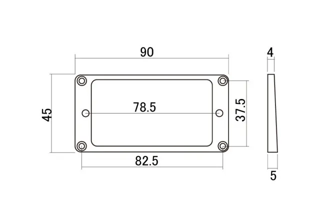 Hosco MR-FI Rámik pre Snímač Humbucker Neck Krémová Hosco MR-FI Rámik pre Snímač Humbucker Neck Krémová