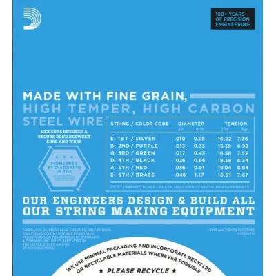 Daddario EXL110 XL Struny pre Elektrickú Gitaru 010-046 Bulk