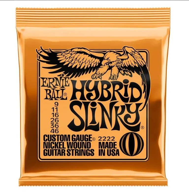 Ernie Ball 2222 Hybrid Slinky Struny pre Elektrickú Gitaru .009-046 Ernie Ball 2222 Hybrid Slinky Struny pre Elektrickú Gitaru .009-046