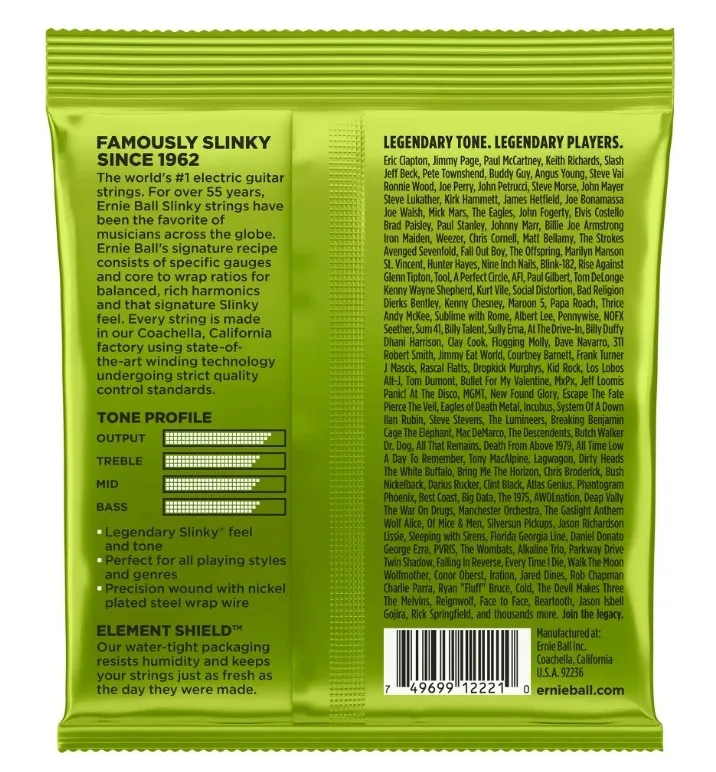 Ernie Ball 2221 Regular Slinky Struny pre Elektrickú Gitaru .010-046 Ernie Ball 2221 Regular Slinky Struny pre Elektrickú Gitaru .010-046