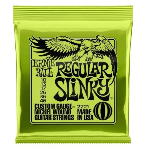 Ernie Ball 2221 Regular Slinky Struny pre Elektrickú Gitaru .010-046