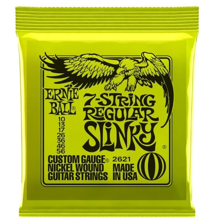 Ernie Ball 2621 Regular Slinky Struny pre 7-strunovú Gitaru .012-056
