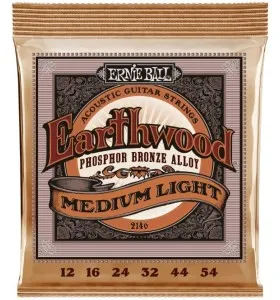 Ernie Ball Earthwood Medium-Light Phosphor Bronze struny pre akustickú gitaru .012-.054