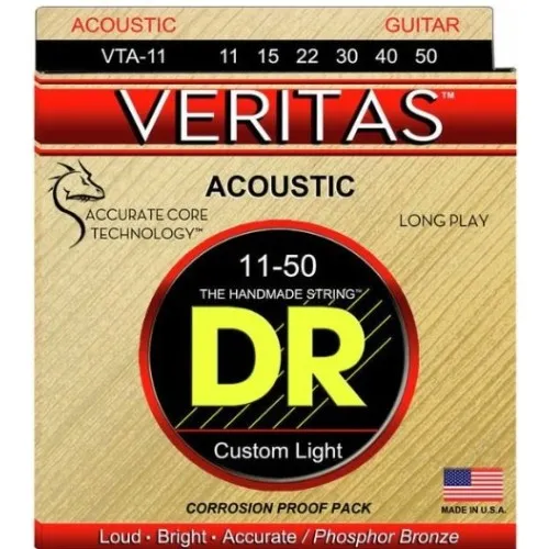 DR Strings Veritas VTA-11 Struny pre Akustickú Gitaru 11-50 Bulk