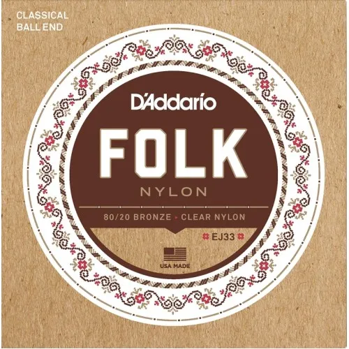 Daddario J33 Nylonové Struny pre Klasickú Gitaru .028-.045 Bulk