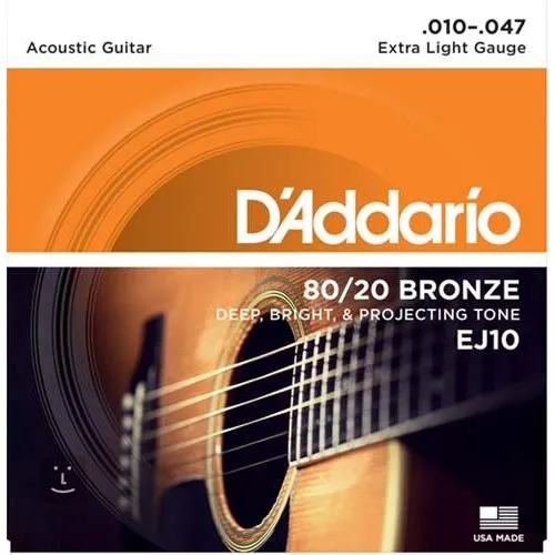 Daddario EJ10 Struny pre Akustickú Gitaru 010-047 