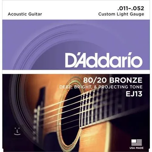 Daddario EJ13 Struny pre Akustickú Gitaru 011-052