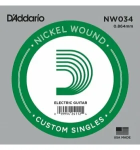 D'Addario NW034 Samostatná Struna pre Gitaru 034"