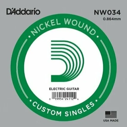 D'Addario NW034 Samostatná Struna pre Gitaru 034"