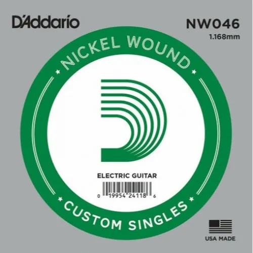 D'Addario NW046 Samostatná Struna pre Gitaru 046"