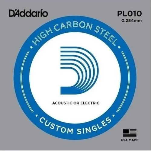 Daddario PL010 Samostatná Struna na Gitaru Bulk