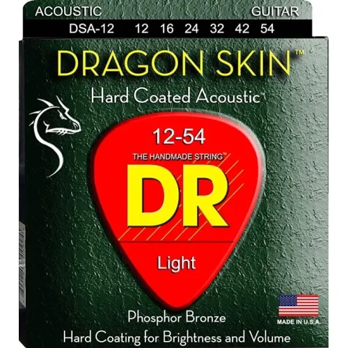 DR Strings Dragon Skin DSA-12 Light Struny pre Akustickú Gitaru 12-54 Bulk