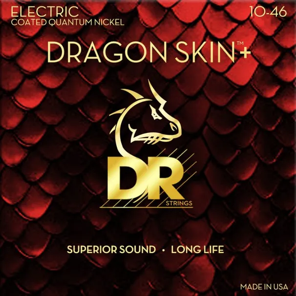 DR Strings DBS-45 Dragon Skin+ Coated Steel Medium 45-105 Struny Basgitara