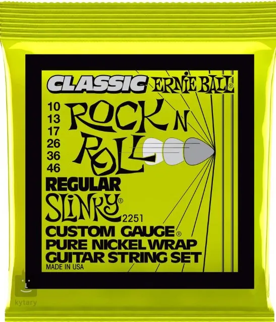 Ernie Ball 2251 Classic Regular Slinky Struny pre Elektrickú Gitaru 010-046