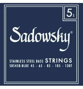Sadowsky Blue Label Struny pre  5-strunovú Basgitaru 045-130T Oceľ