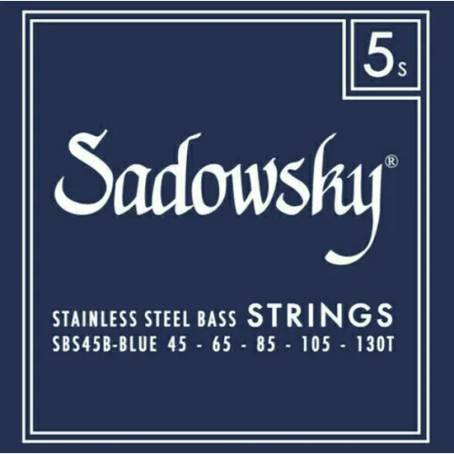 Sadowsky Blue Label Struny pre  5-strunovú Basgitaru 045-130T Oceľ