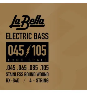 LaBella RX-S4D Rx Stainless Struny pre 4 strunovú Elektrickú Basgitaru 045-105