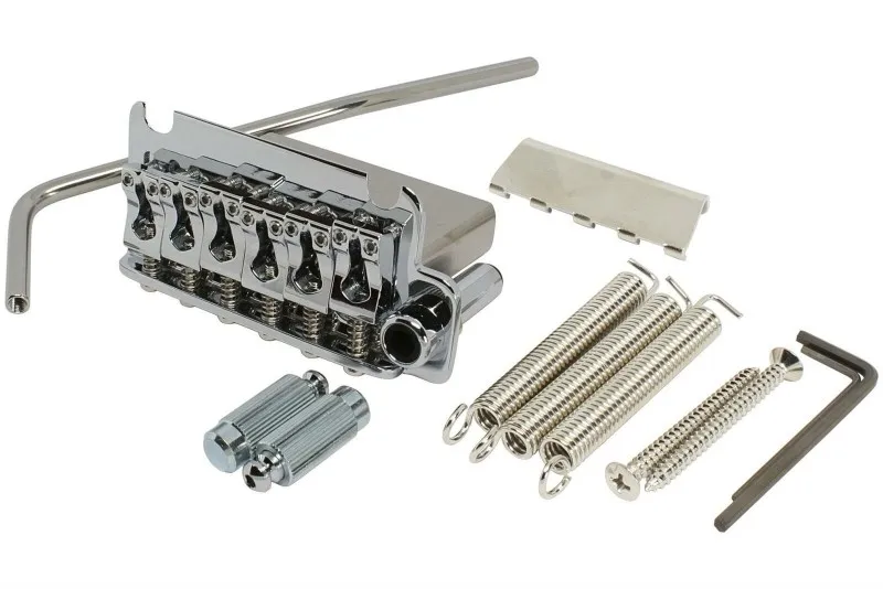 Gotoh 510TS-BS1 – 6-strunové tremolo s oceľovým blokom (ST-Style), Chróm