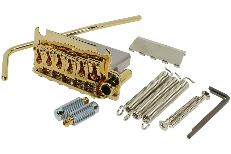 Gotoh 510TS-BS1 – 6-strunové tremolo s oceľovým blokom (ST-Style), Zlaté