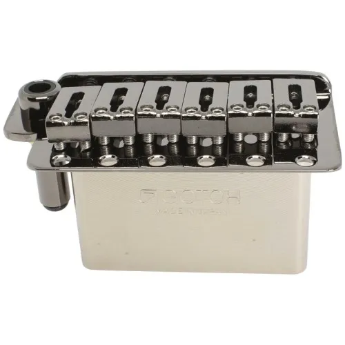 Gotoh 510TS-FE2 – 6-strunové tremolo s oceľovým blokom (ST-Style), Cosmo Black