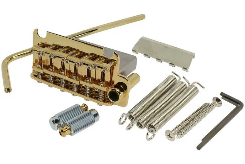 Gotoh 510TS-SF1 – 6-strunové tremolo s oceľovým blokom (ST-Style), Zlaté Gotoh 510TS-SF1 – 6-strunové tremolo s oceľovým blokom (ST-Style), Zlaté