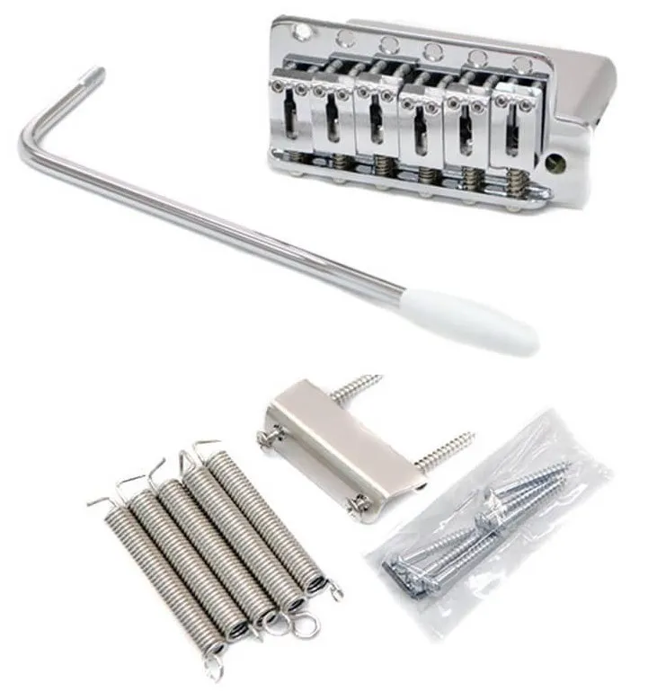 Gotoh GE102T – 6-strunové vintage tremolo (ST-Style), Chrom