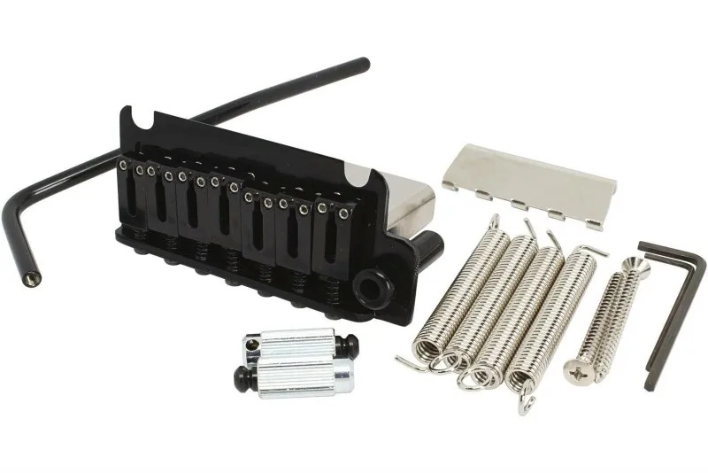 Gotoh NS510TS-FE7 – 7-strunové tremolo s oceľovým blokom (ST-Style), Čierne