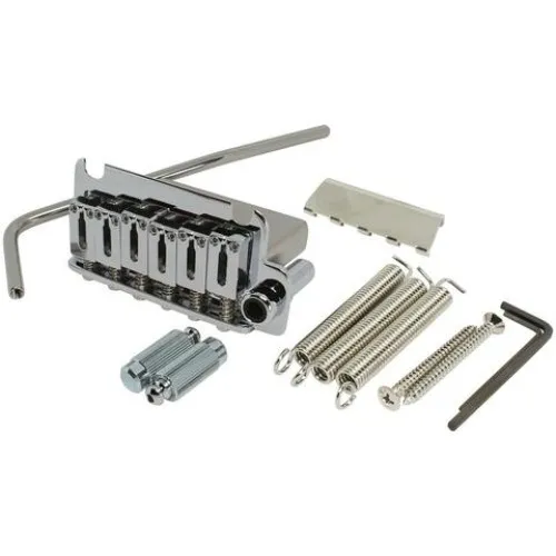 Gotoh 510TS-FE1 – 6-strunové tremolo s oceľovým blokom (ST-Style), Chróm