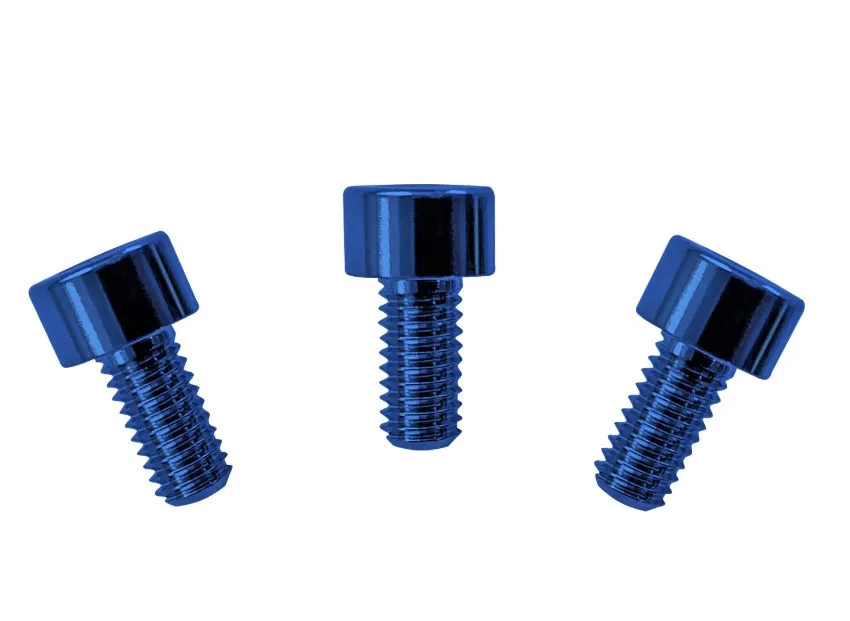 Floyd Rose FRNCSBLP – Skrutky zámku strún z nehrdzavejúcej ocele, Modré