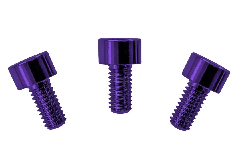 Floyd Rose FRNCSPLP – Skrutky zámku strún z nehrdzavejúcej ocele, Fialové