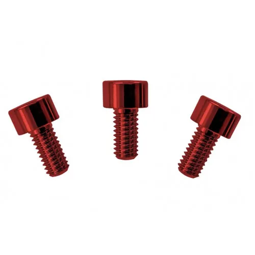 Floyd Rose FRNCSRDP – Skrutky zámku strún z nehrdzavejúcej ocele, Červené