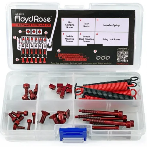 FloydRose FRUK1-SS-RD Sada nerezového hardvéru pre tremolo, Červená