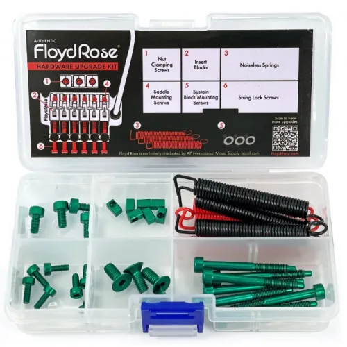 FloydRose FRUK1-SS-GN Sada sada nerezového hardvéru pre tremolo, Zelená