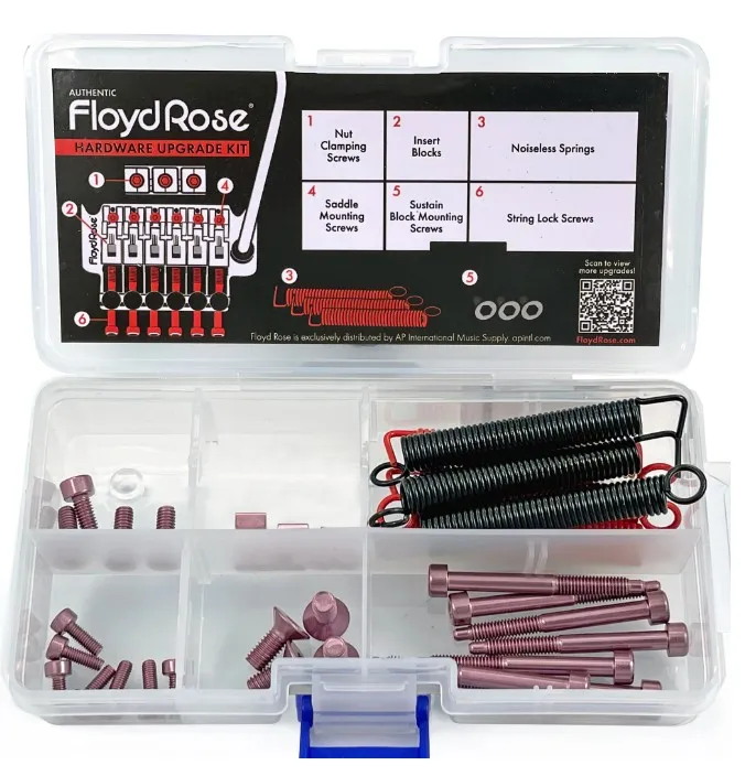 FloydRose FRUK1-SS-PK Sada nerezového hardvéru pre tremolo, Ružová FloydRose FRUK1-SS-PK Sada nerezového hardvéru pre tremolo, Ružová