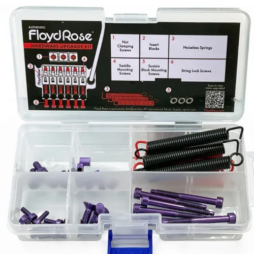 FloydRose FRUK1-SS-PL Sada nerezového hardvéru pre tremolo, Fialová