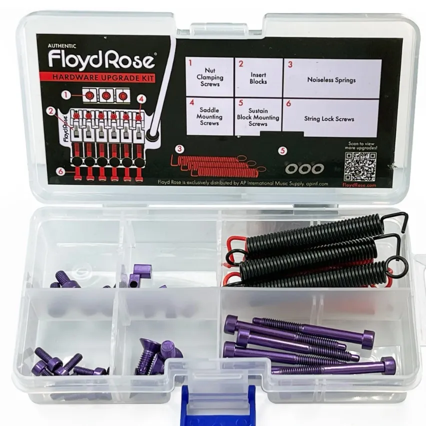 FloydRose FRUK1-SS-PL Sada nerezového hardvéru pre tremolo, Fialová