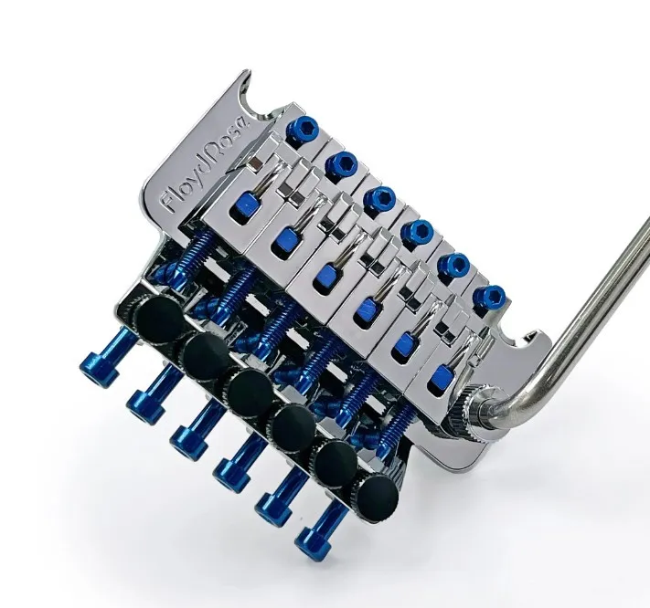 Floyd Rose FROSLIBLP – Blok zámku struny z ocele, Modrý